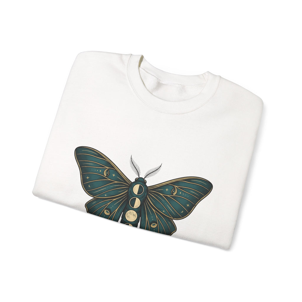 Luna Butterfly Sweatshirt Boho Chic Astrology Gift Women Mystical Sweatshirt Butterfly Sweatshirt Bohemian Enthusiast Magical Sweatshirt Zodiac Graphic Retro