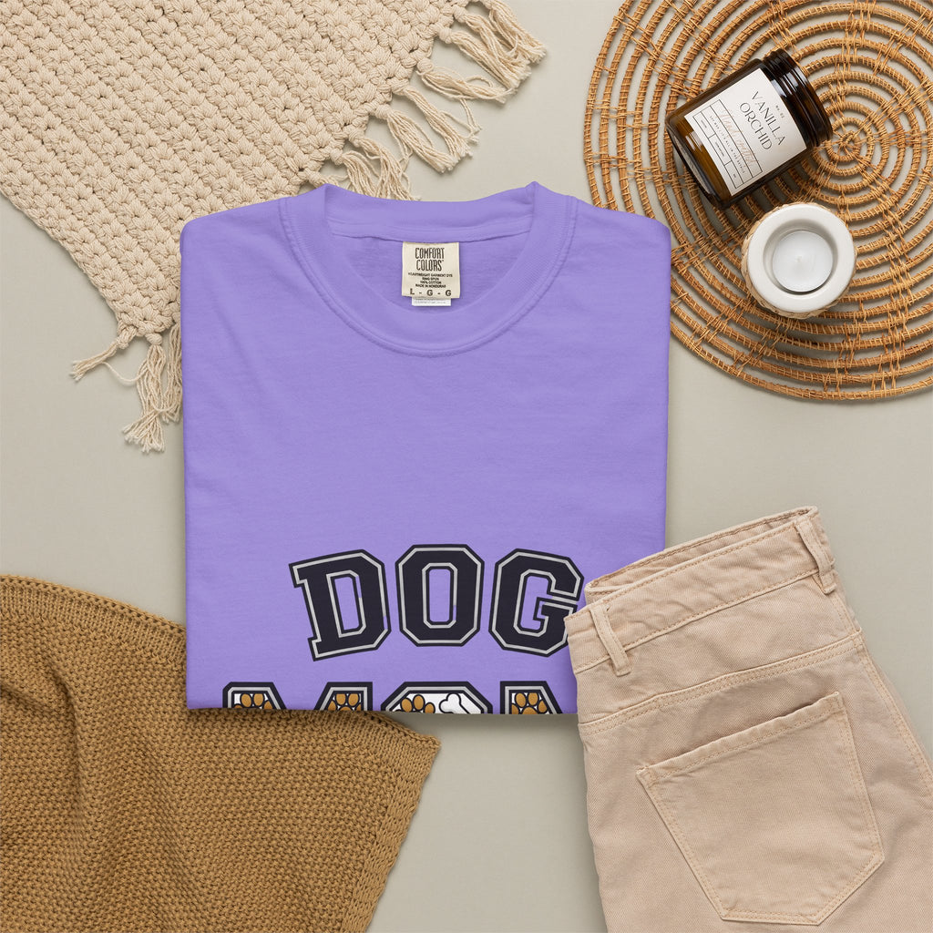 Dog Mom Illustration T-Shirt Dog Mom Dog Mom Companions Gift Women Eye-Catching T-Shirt Puppy T-Shirt Dog Mom Fan Canine Graphic Pet Design