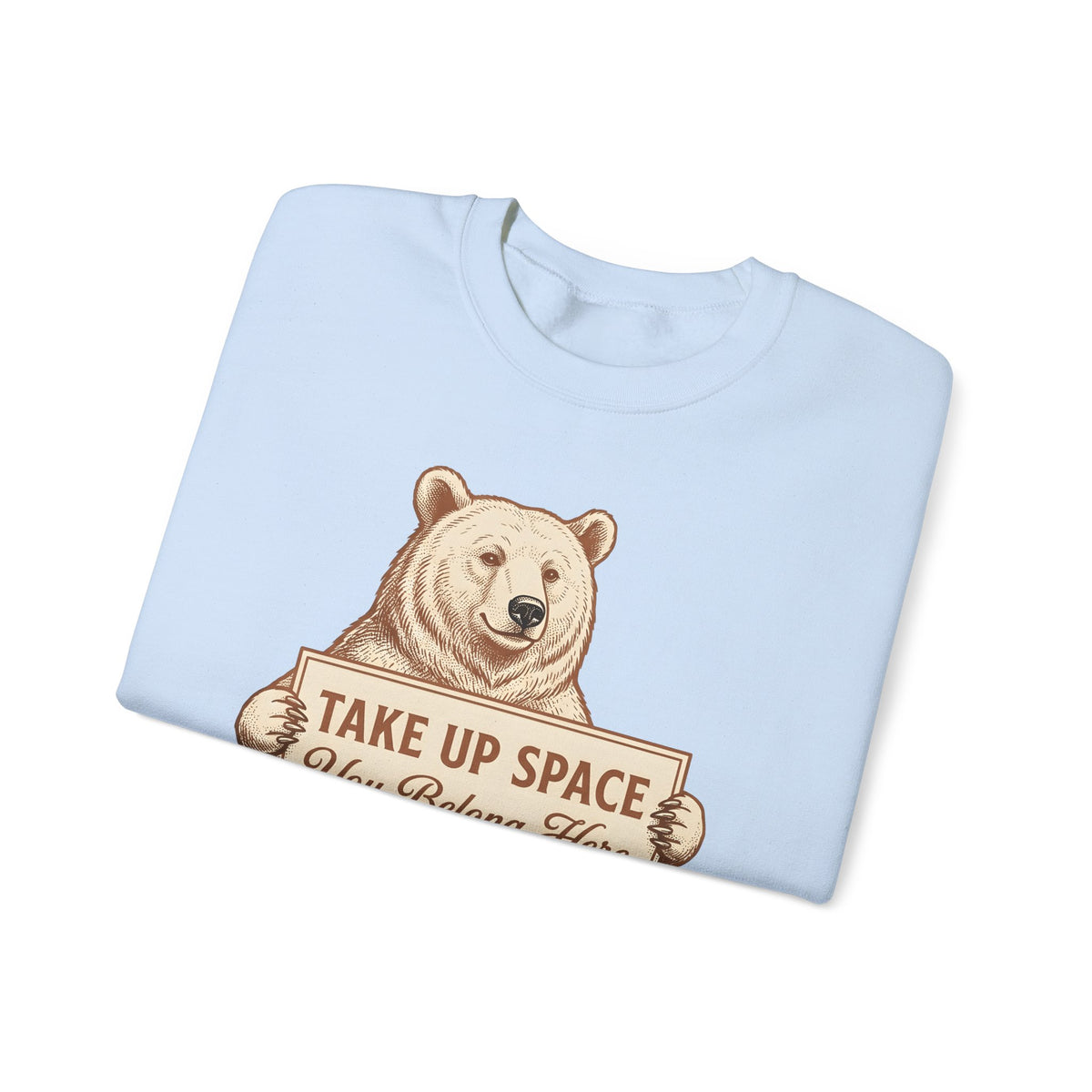 Bear Bear Animal Gift Vintage Grizzly Bear Fan Ursine Wildlife Hand Drawn Sign Sweatshirt