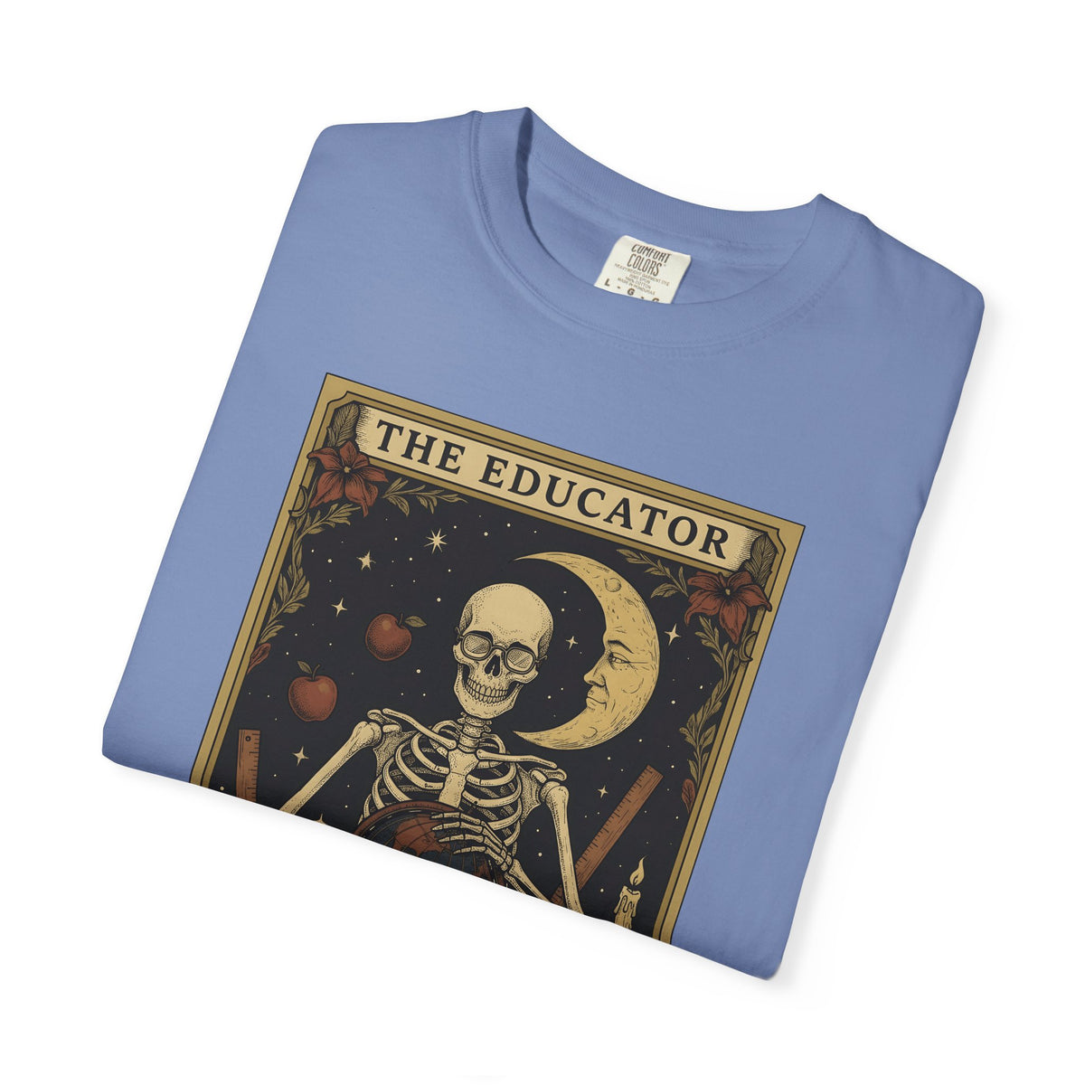 Skull Instructor T-Shirt Teacher Dark Gift Women Retro T-Shirt Skeleton T-Shirt Educator Enthusiast Vintage T-Shirt Gothic