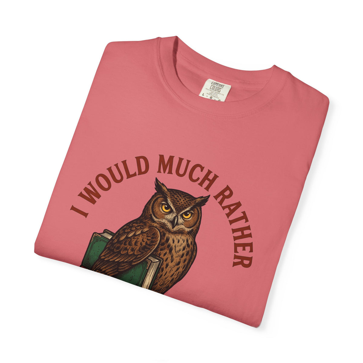 Owl Books T-Shirt Book Animal Gift Women Vintage T-Shirt Bookish T-Shirt Bibliophile Enthusiast Retro T-Shirt Wildlife Graphic Hand Drawn Animal
