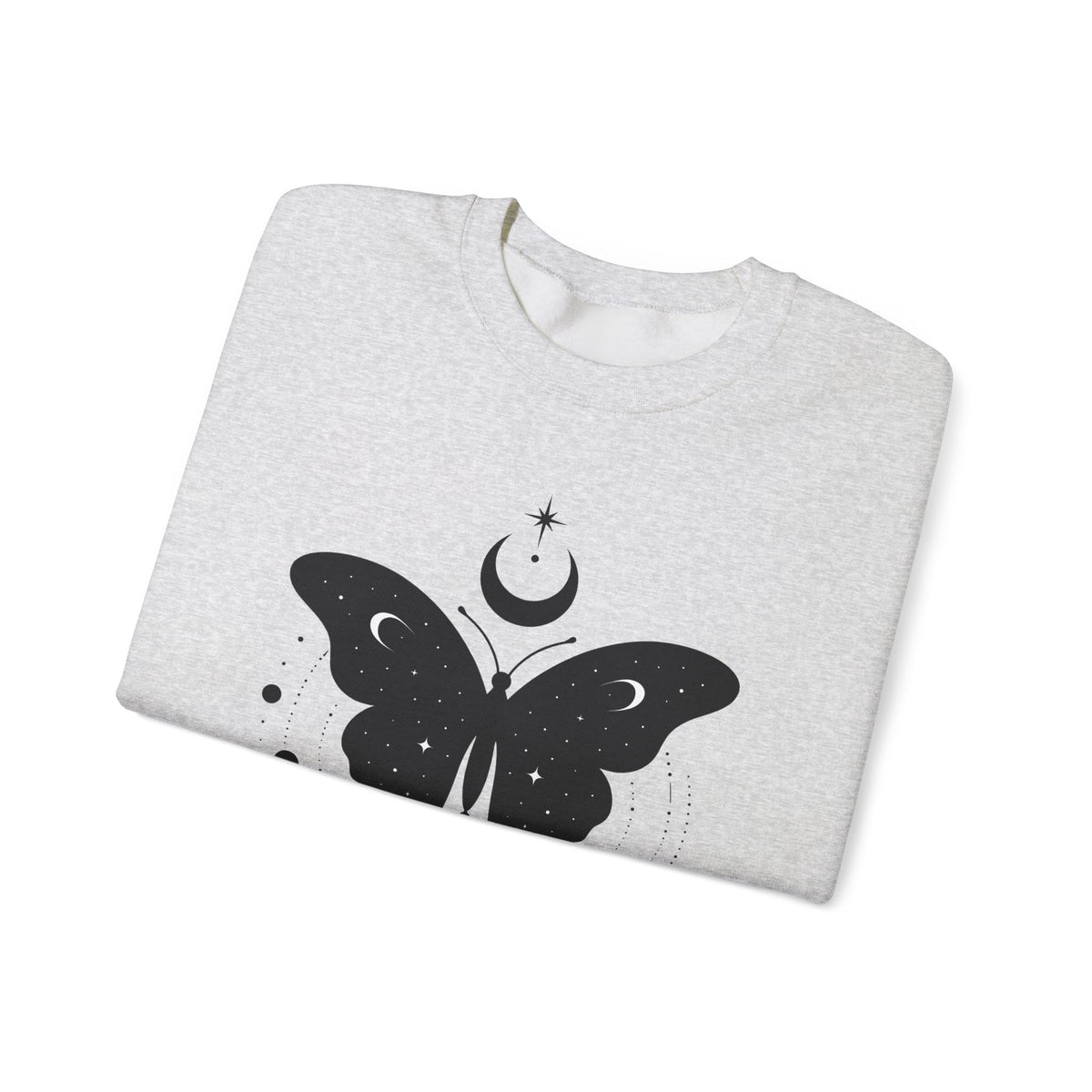 Butterfly Stone Sweatshirt Boho Chic Supernatural Gift Women Mystical Sweatshirt Rock Sweatshirt Bohemian Fan Magical Sweatshirt Occult Graphic Sleek Lunar