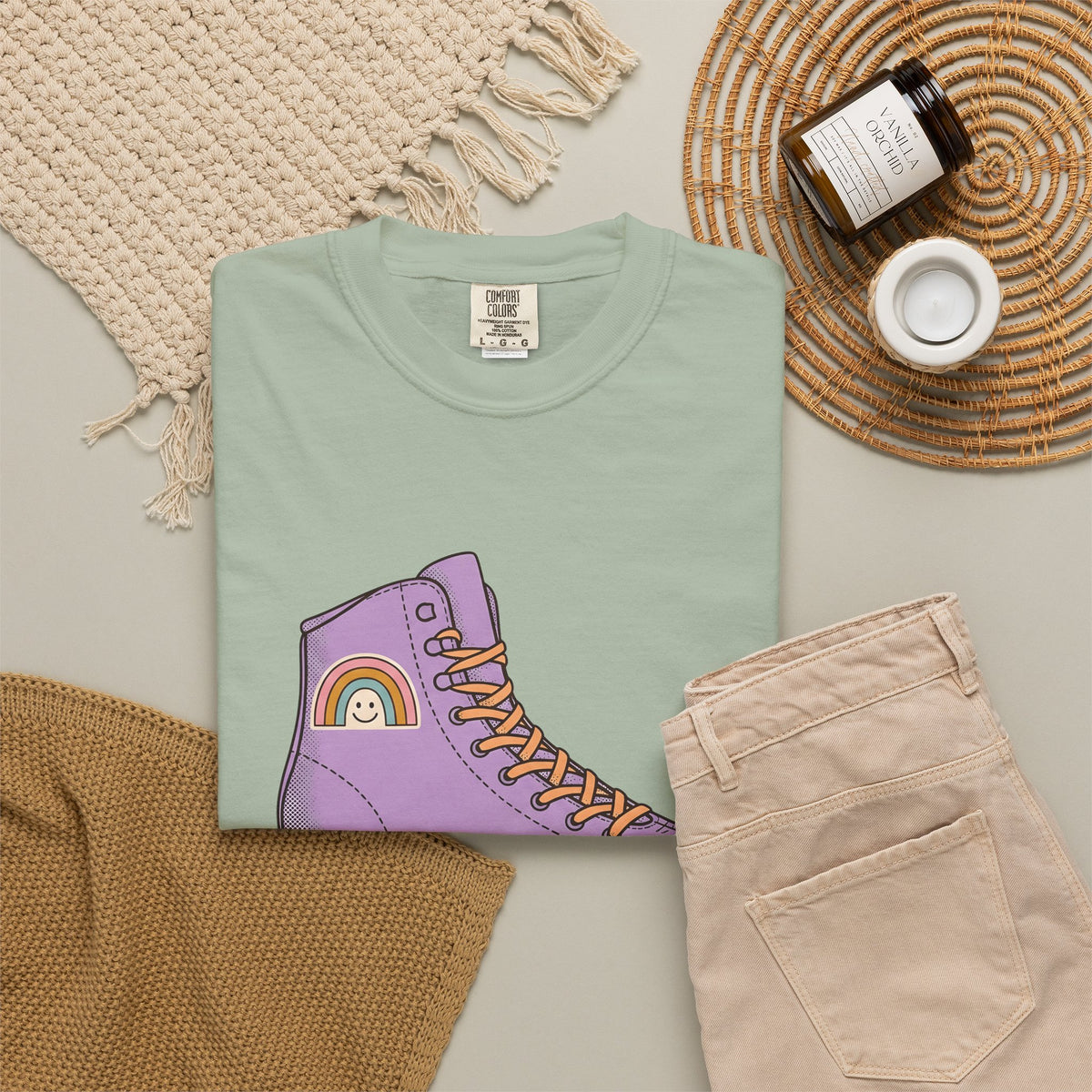 Roller Skate T-Shirt Cute Skateboarding Gift Women Cartoon T-Shirt Skate T-Shirt Kawaii Fan Comic T-Shirt Skateboard Graphic Vintage Rainbow T-Shirt