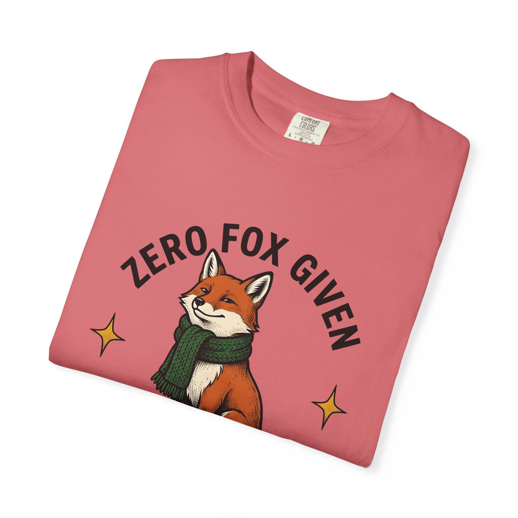Fox Holiday Wildlife Gift Retro Fox Christmas Fan Vintage Animal Sketch Neck Wrap T-Shirt