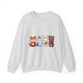 Forest Creatures Sweatshirt Christmas Wildlife Gift Women Adorable Sweatshirt Woodland Sweatshirt Xmas Fan Cute Sweatshirt Animal Graphic Comic Mistletoe