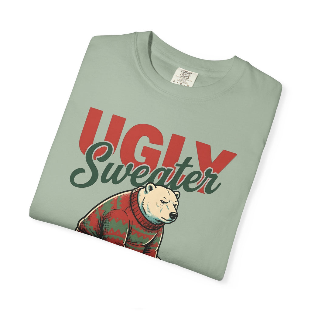Arctic Bear Sweater Christmas Fauna Gift Nostalgic Polar Bear Xmas Fan Vintage Wildlife Doodle T-Shirt