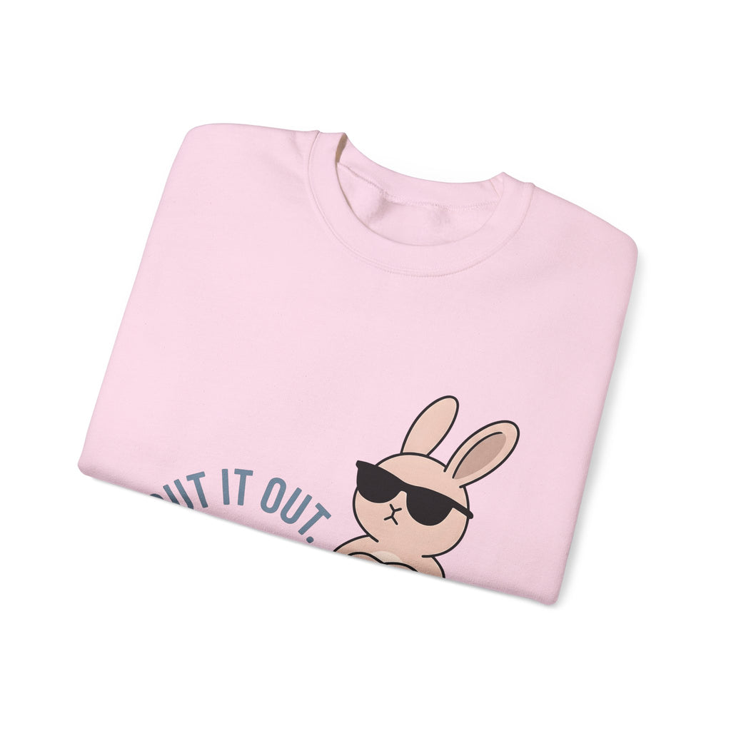 Bunny Sunglasses Sweatshirt Teacher Humor Gift Women Cartoon Sweatshirt Rabbit Shades Sweatshirt Educator Enthusiast Comic Sweatshirt Funny Graphic Minimalist