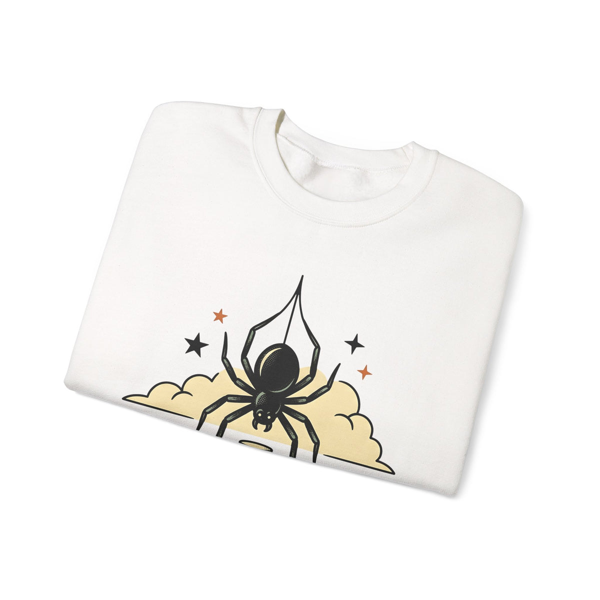 Spider Flask Sweatshirt Halloween Eerie Gift Women Typography Sweatshirt Flask Sweatshirt Horror Fan Gothic Sweatshirt Spooky Graphic Classic Glitter Sweatshirt