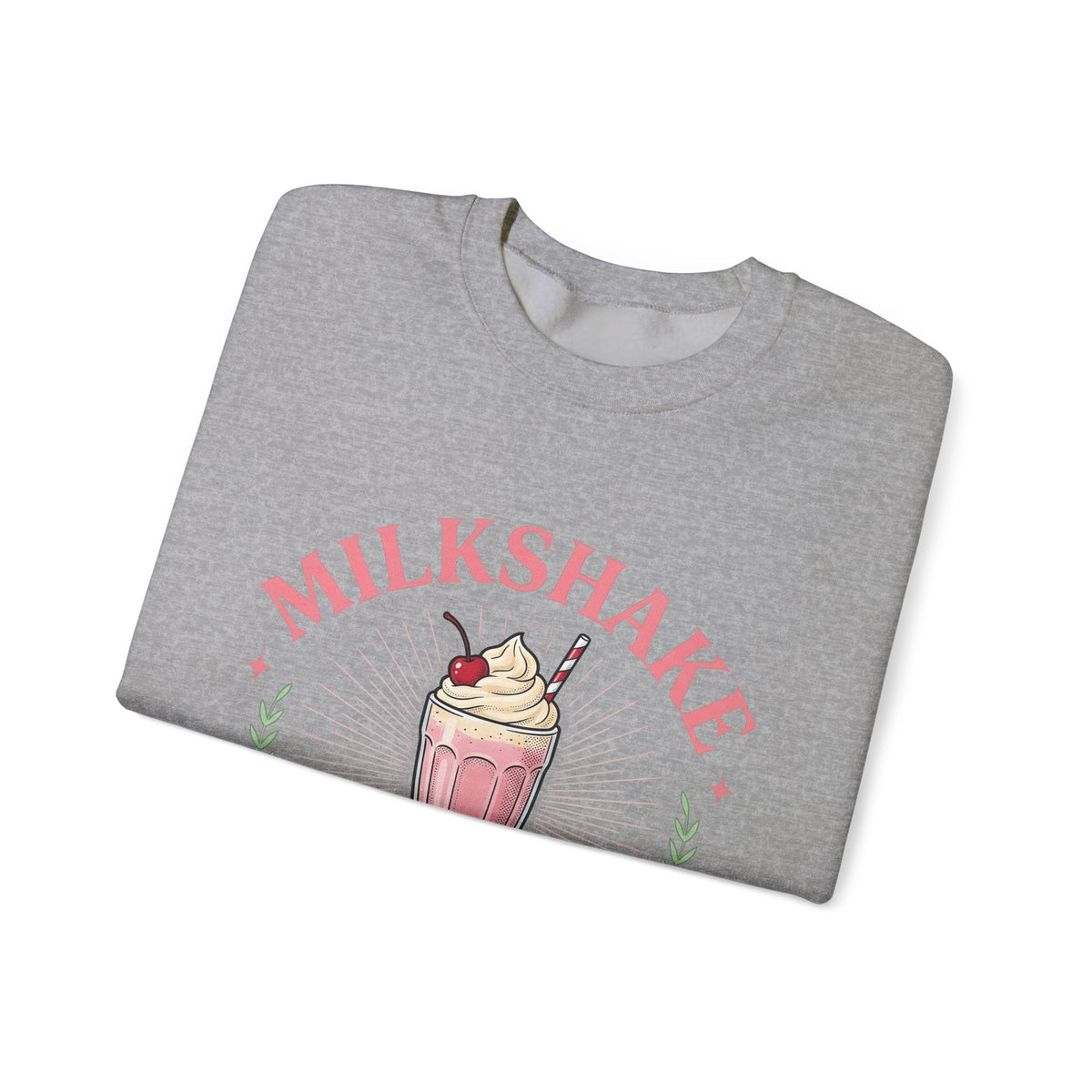 Milkshake Illustration Sweatshirt Desserts Cafe Gift Women Antique Sweatshirt Shake Sweatshirt Dessert Fan Retro Sweatshirt Coffee Graphic Vintage-Inspired