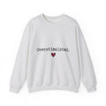 Heart Design Sweatshirt Moms Lifestyle Gift Women Flat Sweatshirt Heart Sweatshirt Motherhood Enthusiast Simple Sweatshirt Daily Graphic Fresh Scarlet Heart
