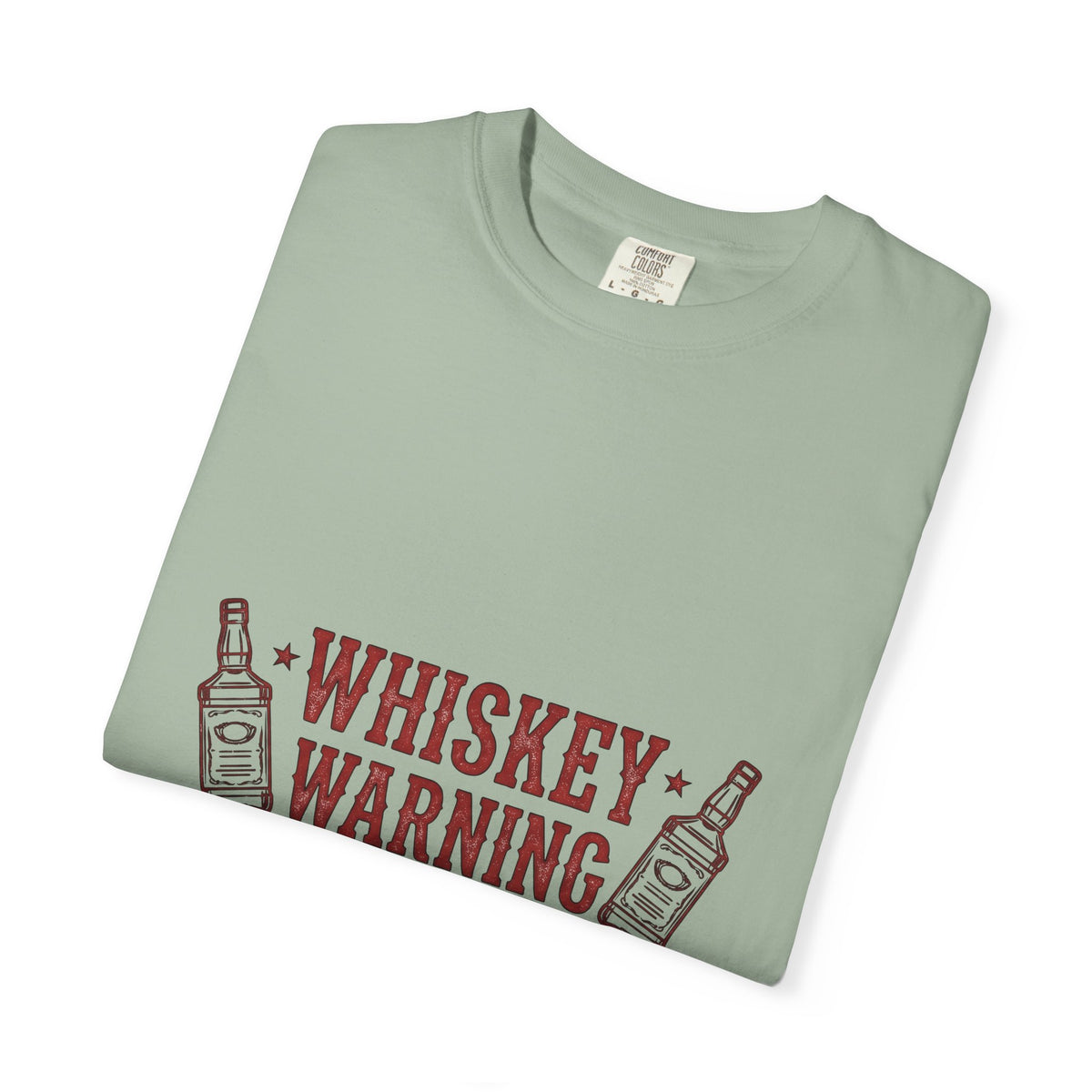 Bourbon Bottle Cowgirl Alcohol Gift Weathered Whiskey Bottle Rodeo Fan Distressed Liquor Old T-Shirt