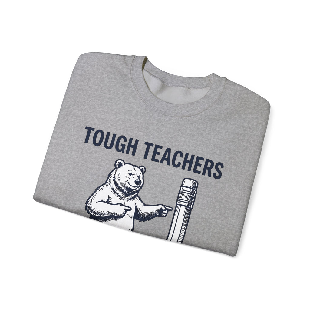 Bear Pen Sweatshirt Teachers Wildlife Gift Women Sketch Sweatshirt Pen Holder Sweatshirt Educator Enthusiast Drawing Illustration Retro Classroom Sweatshirt