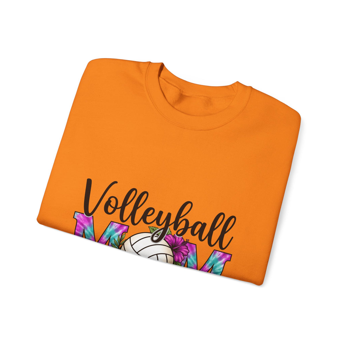 Volleyball Floral Sweatshirt Volleyball Mom Sports Gift Women Tie Dye Sweatshirt Volleyball Sweatshirt Volleyball Enthusiast Batik Sweatshirt Athletic Graphic