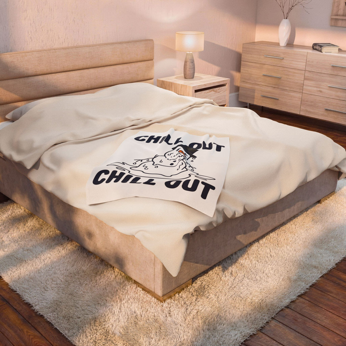 Melting Snowman Blanket Christmas Comedy Gift Women Illustration Blanket Frosty Blanket Xmas Fan Drawing Graphic Sketch Top Hat Blanket