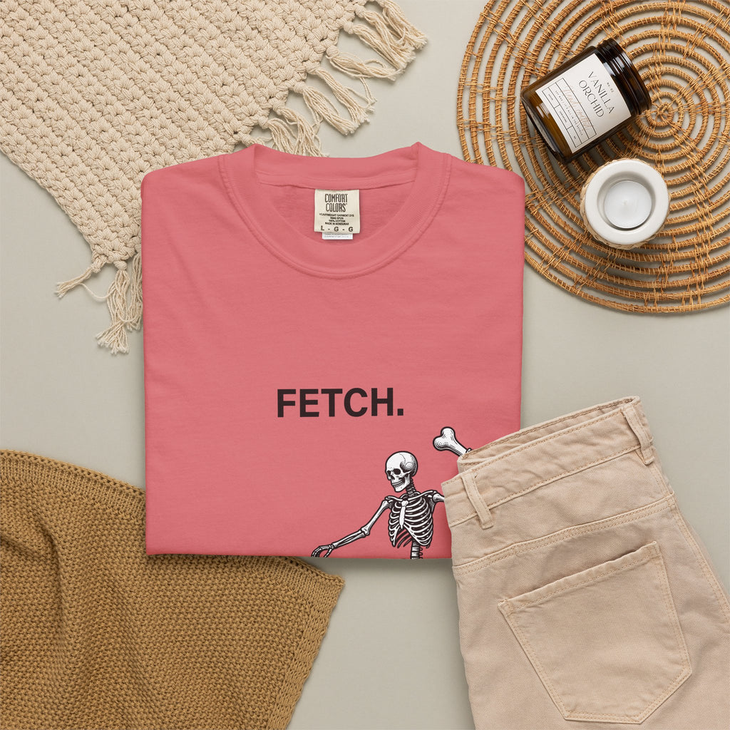 Canine Skeleton T-Shirt Dog Fall Holiday Gift Women Old School T-Shirt Dog Skeleton T-Shirt Dog Fan Retro T-Shirt Autumn Graphic Line Art Skeletal