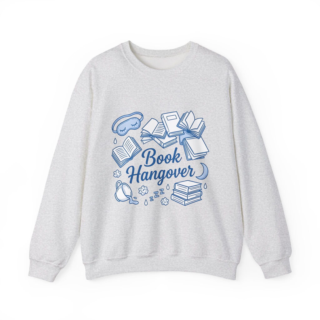 Book Stack Sweatshirt Book Reading Gift Women Doodle Sweatshirt Book Pile Sweatshirt Bibliophile Fan Illustrated Graphic Bookworm Design Whimsical Sleep