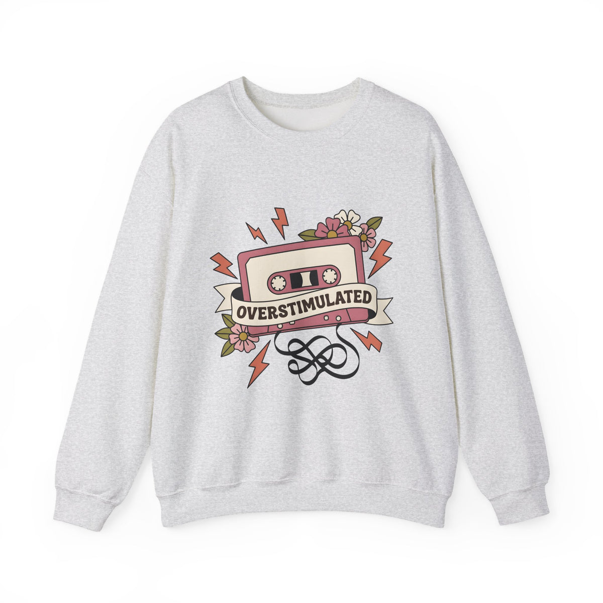 Cassette Tape Sweatshirt Mom Music Gift Women Boho Sweatshirt Mix Tape Sweatshirt Mother Fan Vintage Sweatshirt Music Graphic Retro Flowers Sweatshirt