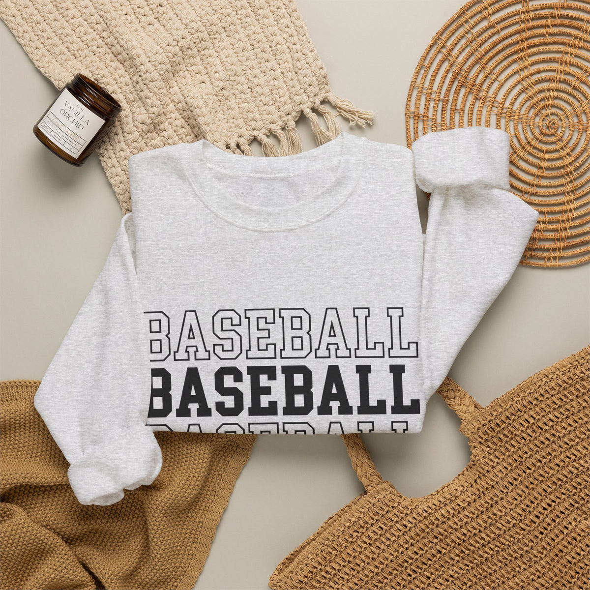 Baseball Ballplayer Sweatshirt Baseball Mom Recreation Gift Women Energetic Sweatshirt Baseball Player Sweatshirt Baseball Mom Fan Vibrant Sweatshirt Leisure