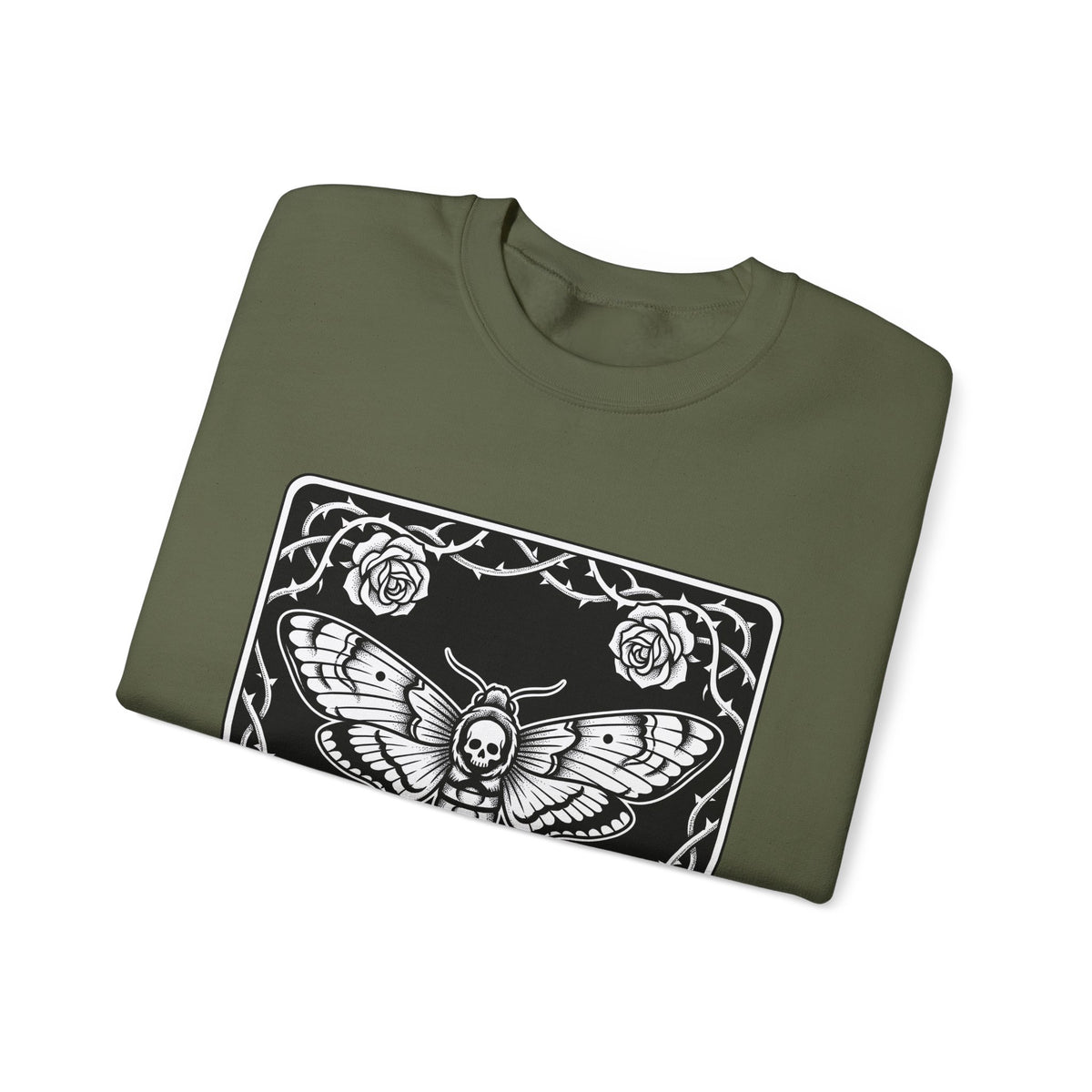 Skull Butterfly Sweatshirt Gothic Magic Gift Women Traditional Tattoo Sweatshirt Sugar Skull Sweatshirt Darkwave Fan Tattooed Sweatshirt Mystic Graphic Horror