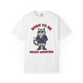 Stylish Cat T-Shirt Cat Fun Gift Women Sketch T-Shirt Kitty T-Shirt Cat Fan Feline T-Shirt Humorous Graphic Line Art Glasses T-Shirt