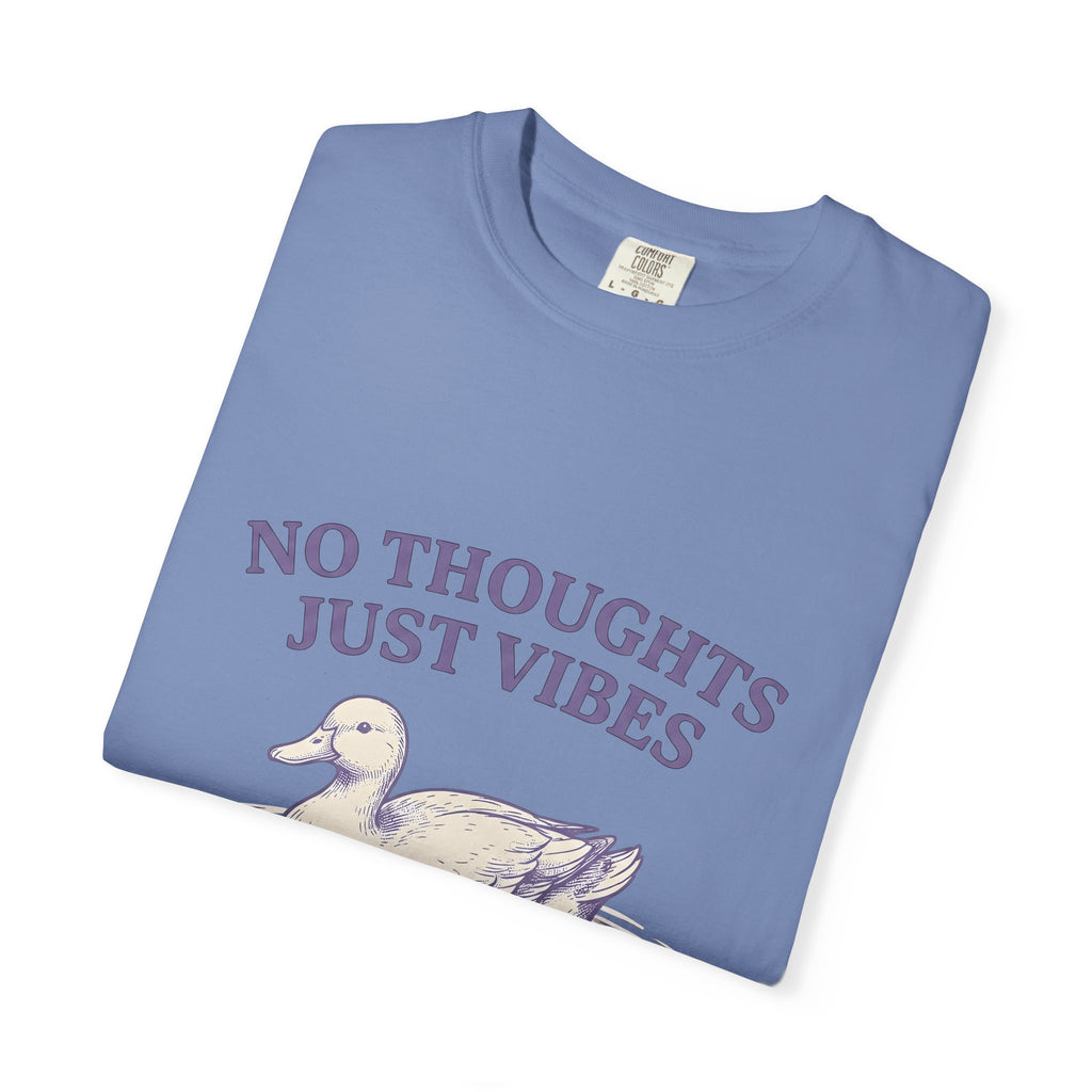 Duck Drawing T-Shirt Funny Critter Gift Women Cartoon T-Shirt Ducks T-Shirt Humor Fan Comic T-Shirt Creature Graphic Classic Water Circles T-Shirt