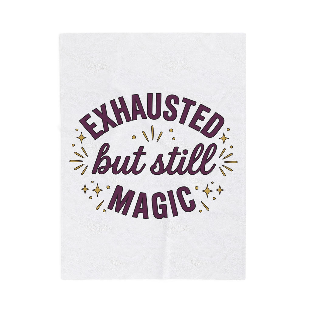 Uplifting Saying Blanket Moms Health Gift Women Whimsical Blanket Inspirational Blanket Mom Enthusiast Quirky Blanket Wellness Graphic Clean