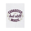 Uplifting Saying Blanket Moms Health Gift Women Whimsical Blanket Inspirational Blanket Mom Enthusiast Quirky Blanket Wellness Graphic Clean