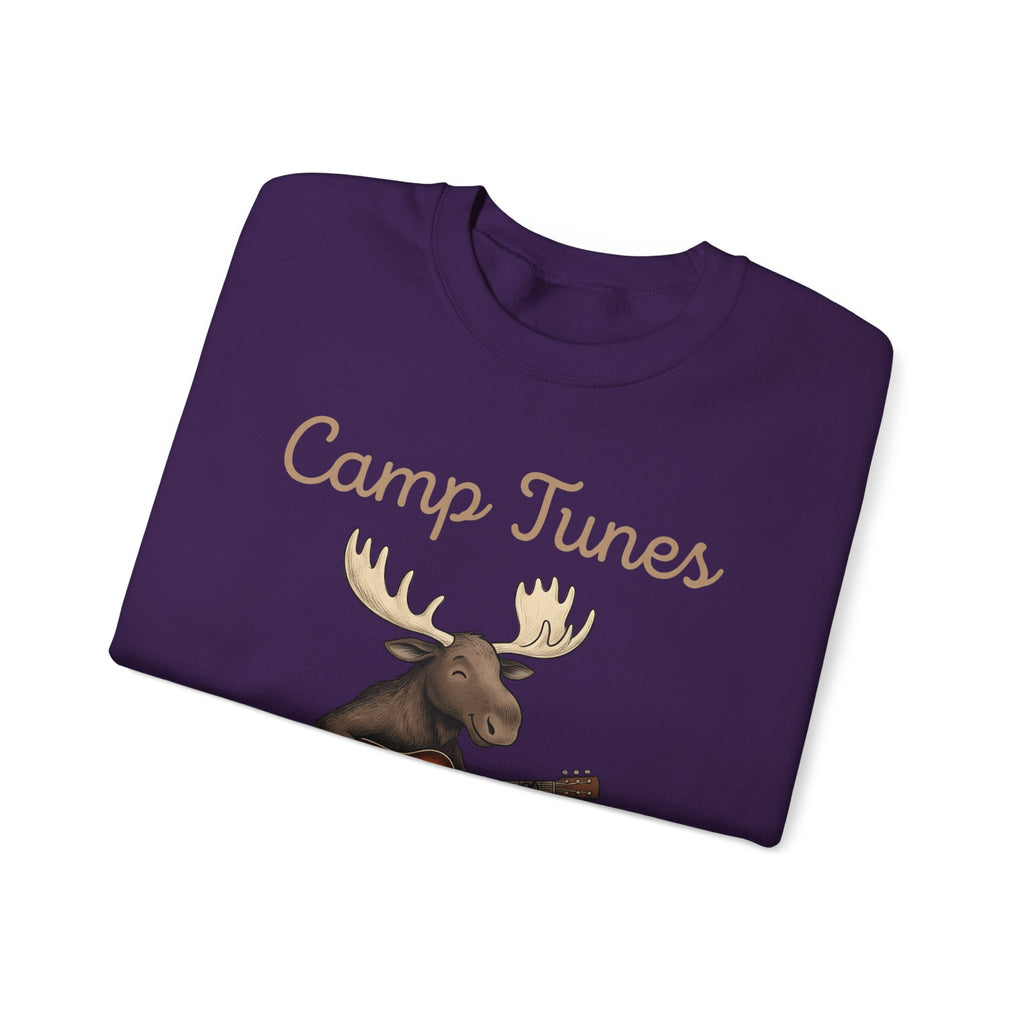 Moose Guitar Sweatshirt Camping Music Gift Women Cute Sweatshirt Guitar Sweatshirt Camper Fan Adorable Sweatshirt Music Graphic Hand Drawn Lantern Sweatshirt