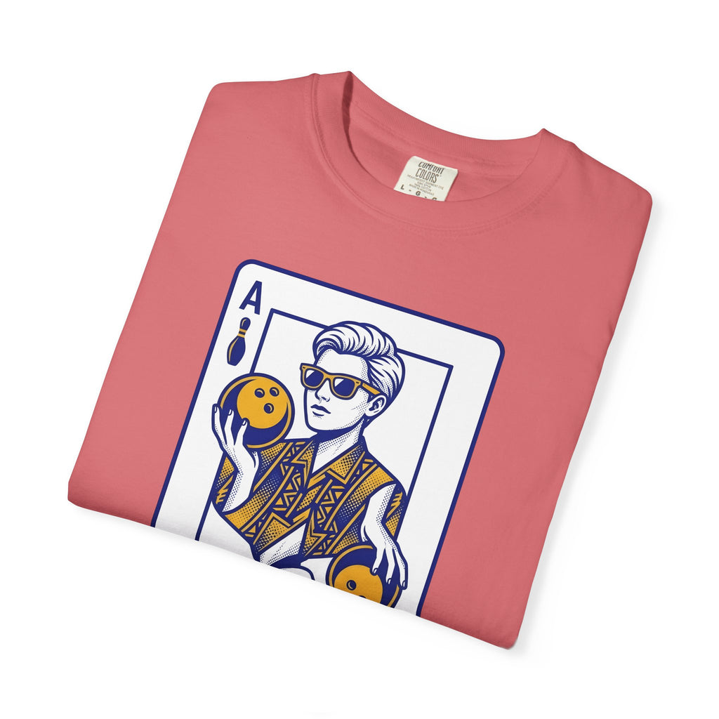 Bowling Pin Card T-Shirt Sports & Activities Recreation Gift Women Minimalist T-Shirt Bowling Scorecard T-Shirt Athlete Fan Simple T-Shirt Leisure