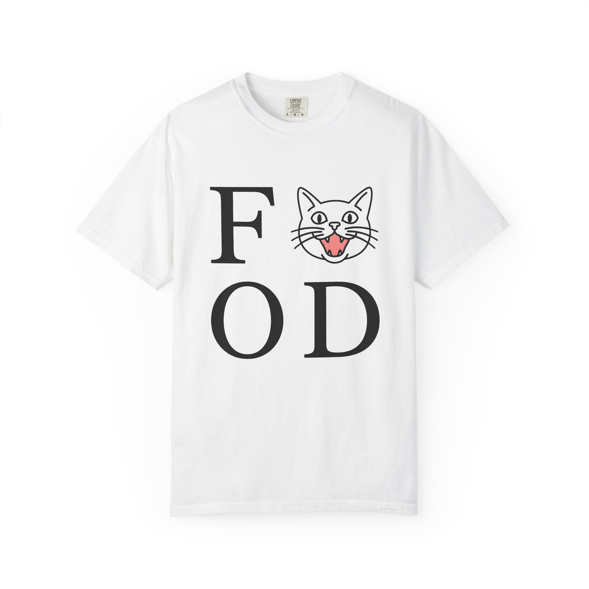 Cat Face Graphic T-Shirt Cat Humor Gift Women Minimalist T-Shirt Kitty T-Shirt Feline Fan Simple T-Shirt Funny Graphic Modern Bold Letters T-Shirt