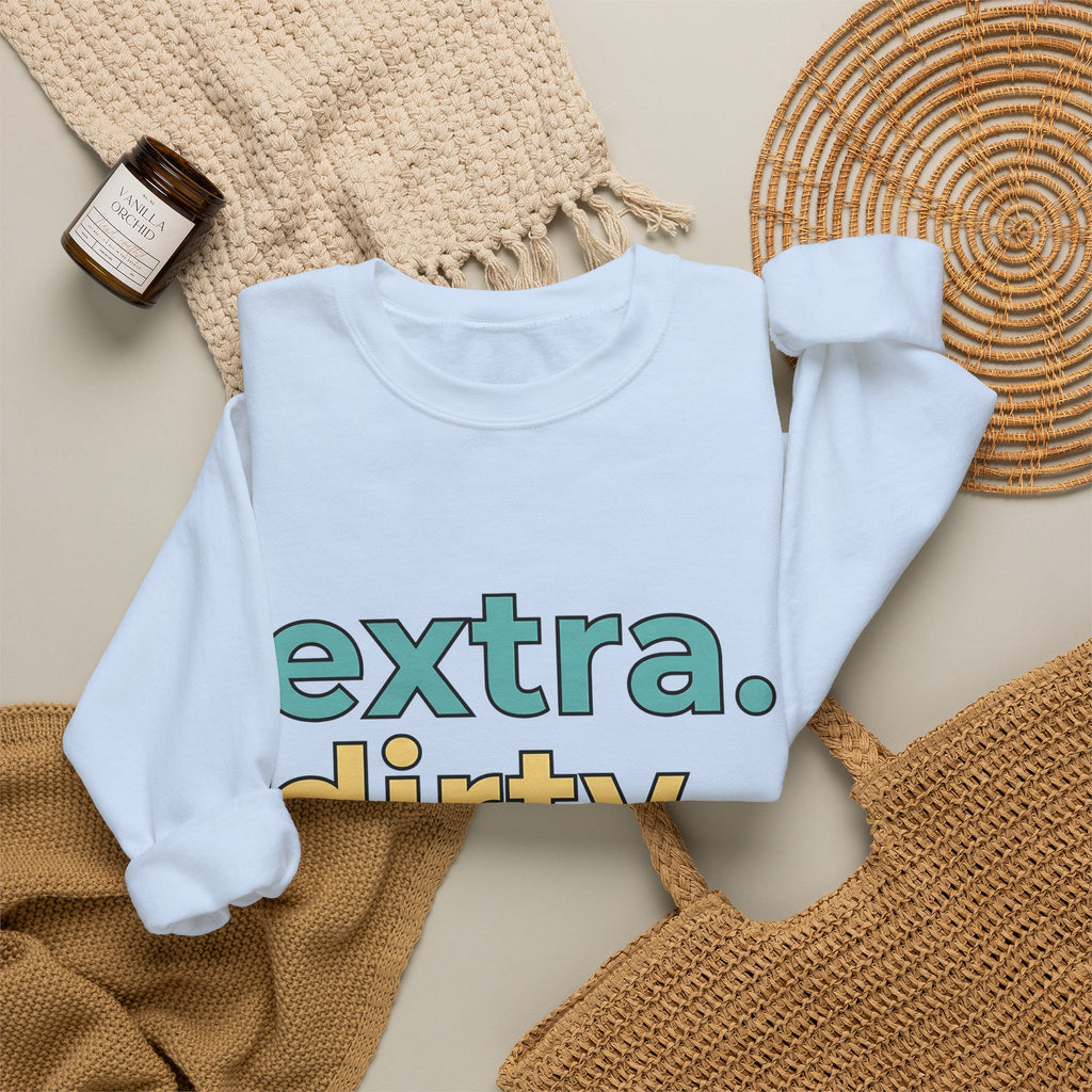 Loud Pastel Font Sweatshirt Coffee Culinary Gift Women Quirky Sweatshirt Bold Typography Sweatshirt Coffee Fan Java Enthusiast Retro Sweatshirt Food Graphic