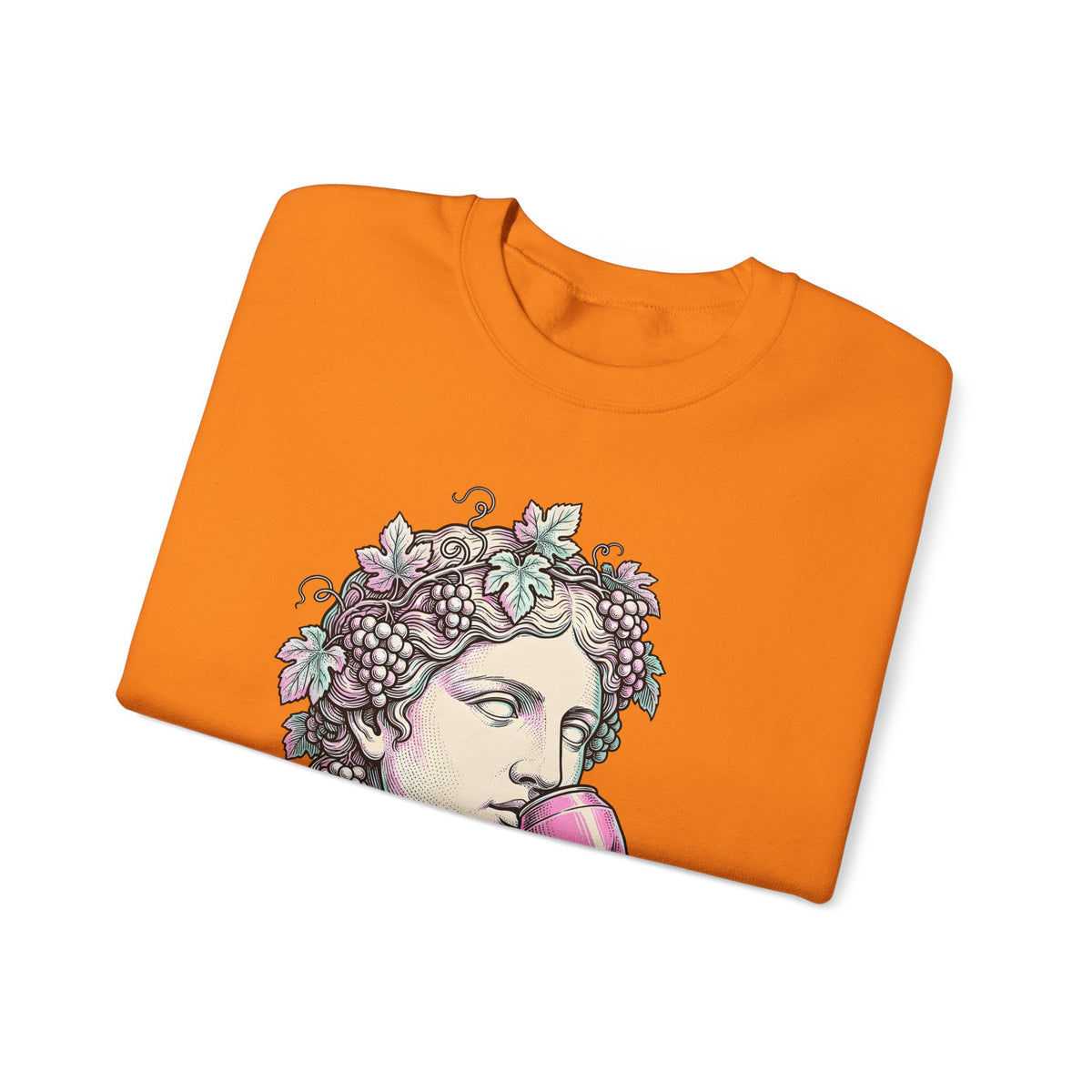 Classical Statue Sweatshirt Greek Art Trend Gift Women Cartoon Sweatshirt Sculpture Sweatshirt Art Fan Comic Sweatshirt Fashion Graphic Hand Drawn Beverage Can
