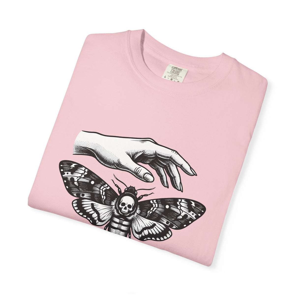 Skeleton Moth T-Shirt Boho Chic Dark Fashion Gift Women Traditional Tattoo T-Shirt Moth T-Shirt Bohemian Fan Sailor T-Shirt Gothic Graphic Antique