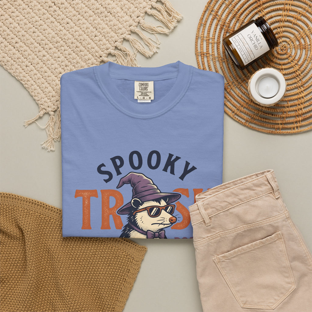 Possum Wizard Halloween Animal Gift Vintage Opossum Spooky Fan Retro Creature Hand Drawn T-Shirt