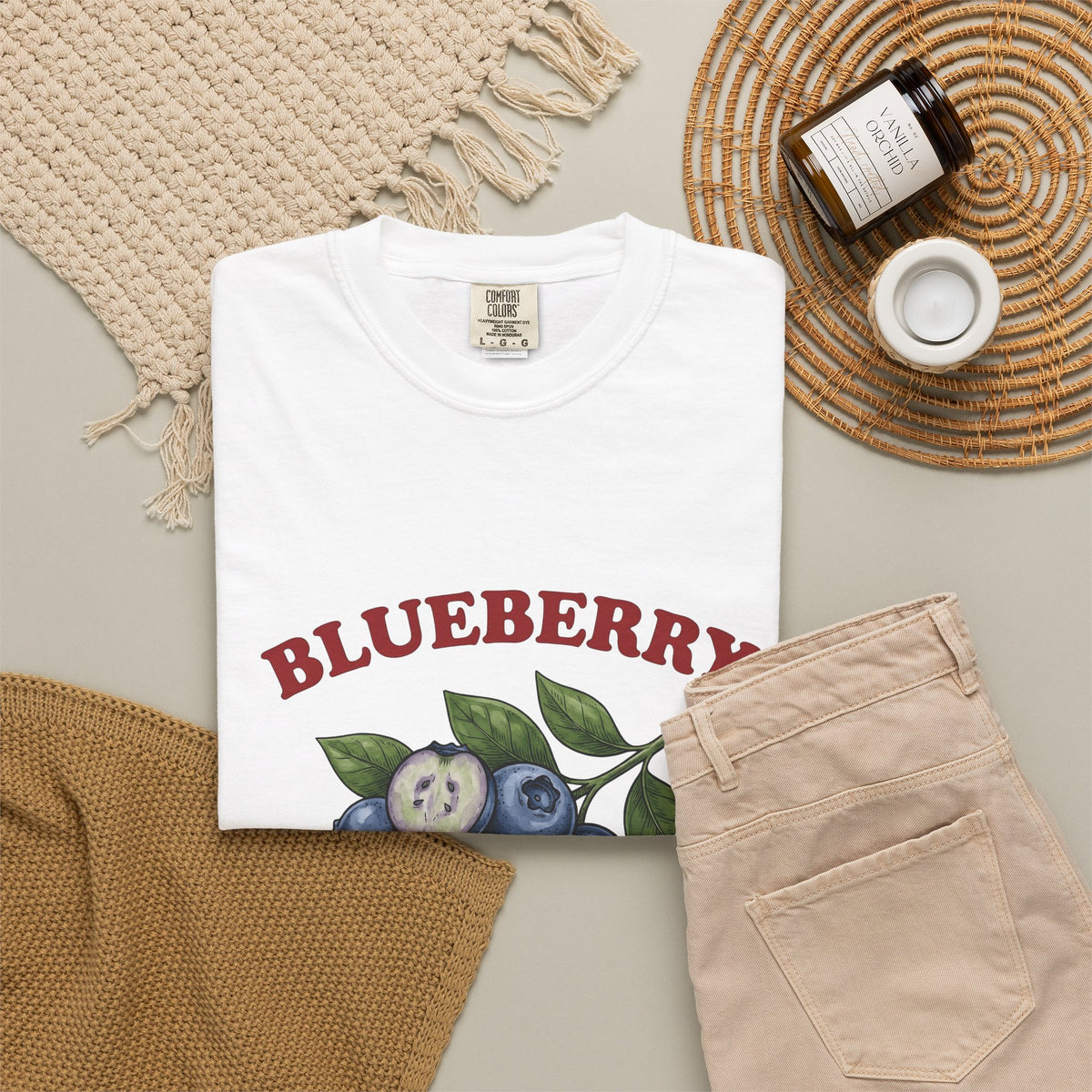Blueberry Sprig T-Shirt Fruit Cooking Gift Women Sketch T-Shirt Blueberries T-Shirt Fruit Fan Drawing Design Line Art Greenery T-Shirt