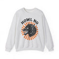 Wolf Face Halloween Scary Gift Werewolf Horror Fan Creepy Retro Sunburst Sweatshirt