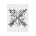 Crossed Arrows Blanket Cowgirl Rodeo Gift Women Tribal Blanket Arrows Blanket Cowgirl Fan Native Blanket Rodeo Graphic Classic Blossom Blanket