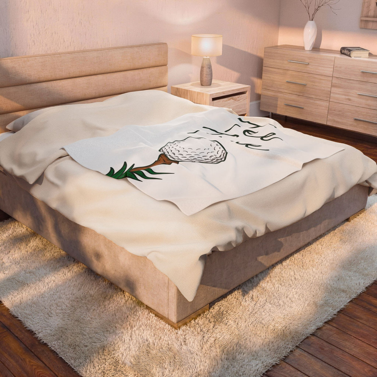 Golf Ball Golf Hiking Gift Flat Golf Golfing Fan Simple Blanket