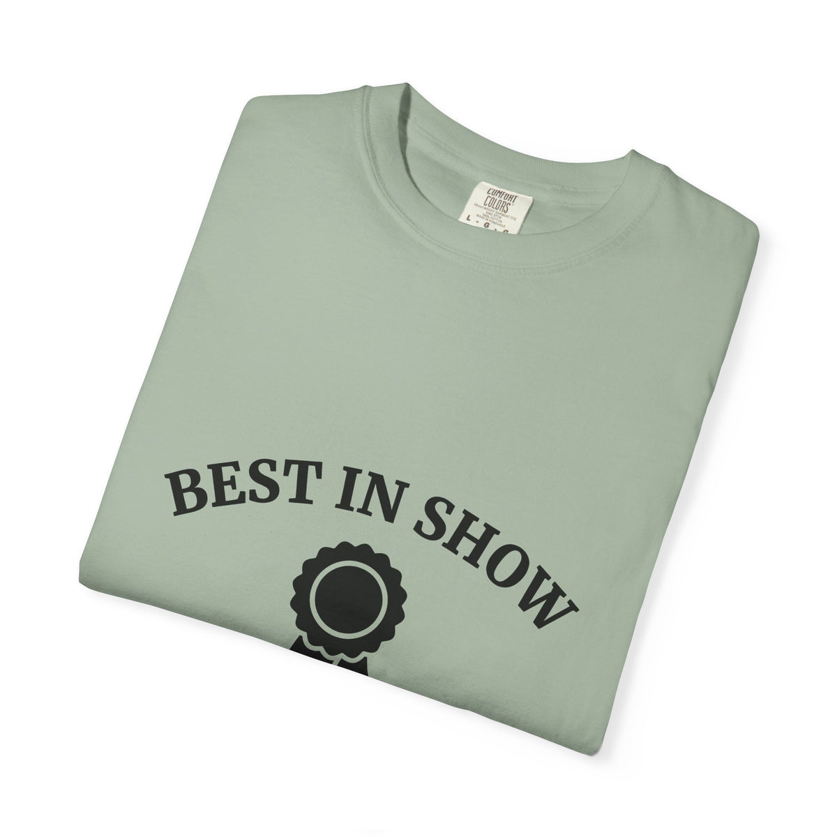 Award Ribbon T-Shirt Dog Competition Gift Women Minimalist T-Shirt Rosette T-Shirt Dog Fan Simple T-Shirt Championship Graphic Retro Badge T-Shirt