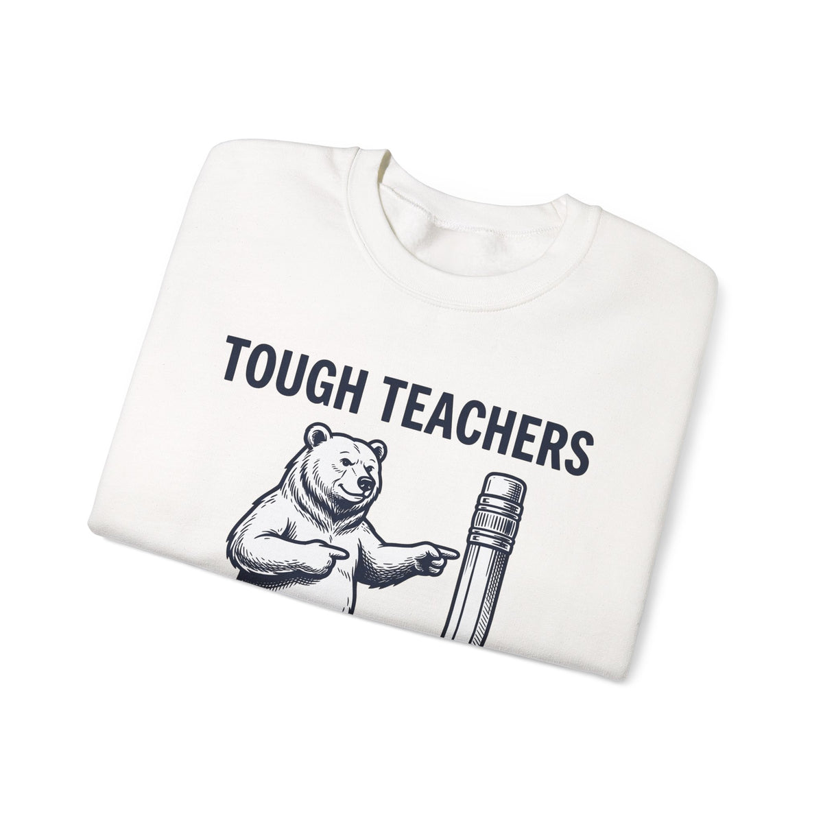 Bear Pen Sweatshirt Teachers Wildlife Gift Women Sketch Sweatshirt Pen Holder Sweatshirt Educator Enthusiast Drawing Illustration Retro Classroom Sweatshirt