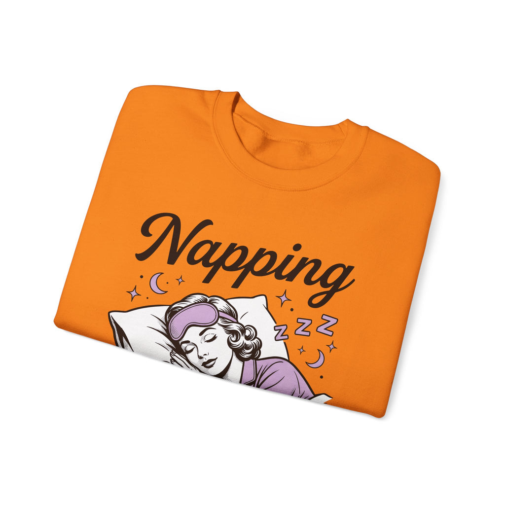 Sleeping Girl Sweatshirt Funny Bedtime Gift Women Antique Sweatshirt Slumbering Girl Sweatshirt Humor Fan Vintage Sweatshirt Sleep Graphic Classic Clock Sweatshirt