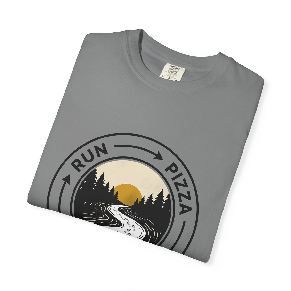 Hiking Trail Sports Jogging Gift Sketch Trail Athlete Enthusiast Drawing Runner Cartoon T-Shirt