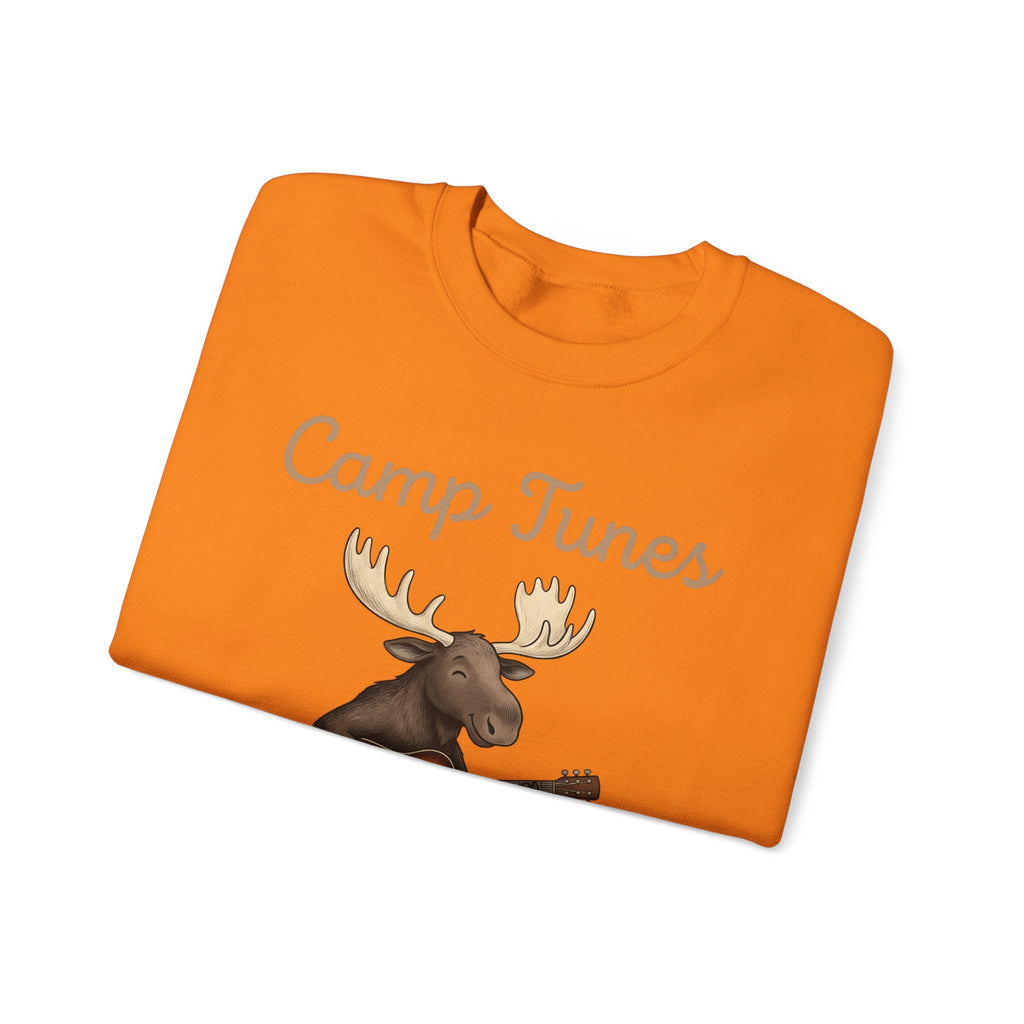 Moose Guitar Sweatshirt Camping Music Gift Women Cute Sweatshirt Guitar Sweatshirt Camper Fan Adorable Sweatshirt Music Graphic Hand Drawn Lantern Sweatshirt