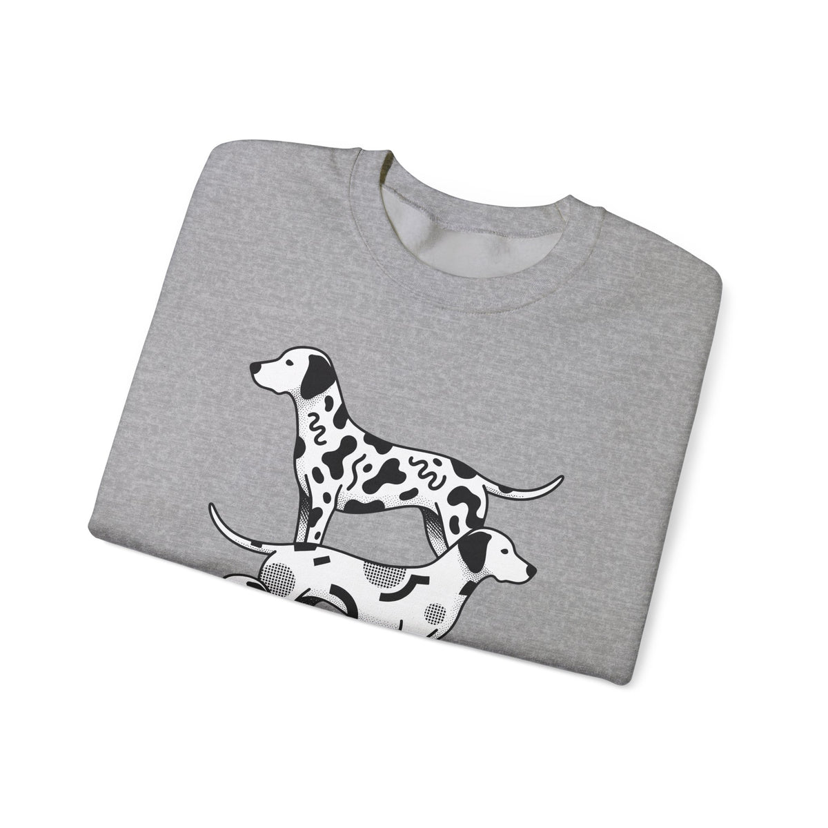 Dalmatian Sweatshirt Dog Fauna Gift Women Flat Sweatshirt Dalmatian Sweatshirt Dog Fan Graphic Design Illustration Sketch Spot Design Sweatshirt