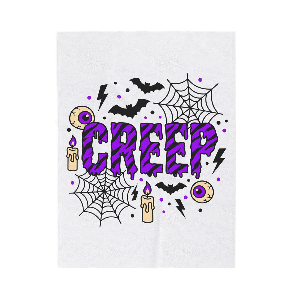 Bat Spider Webbing Blanket Halloween Occult Gift Women Haunted Blanket Spider Web Blanket Horror Fan Spooky Blanket Mystic