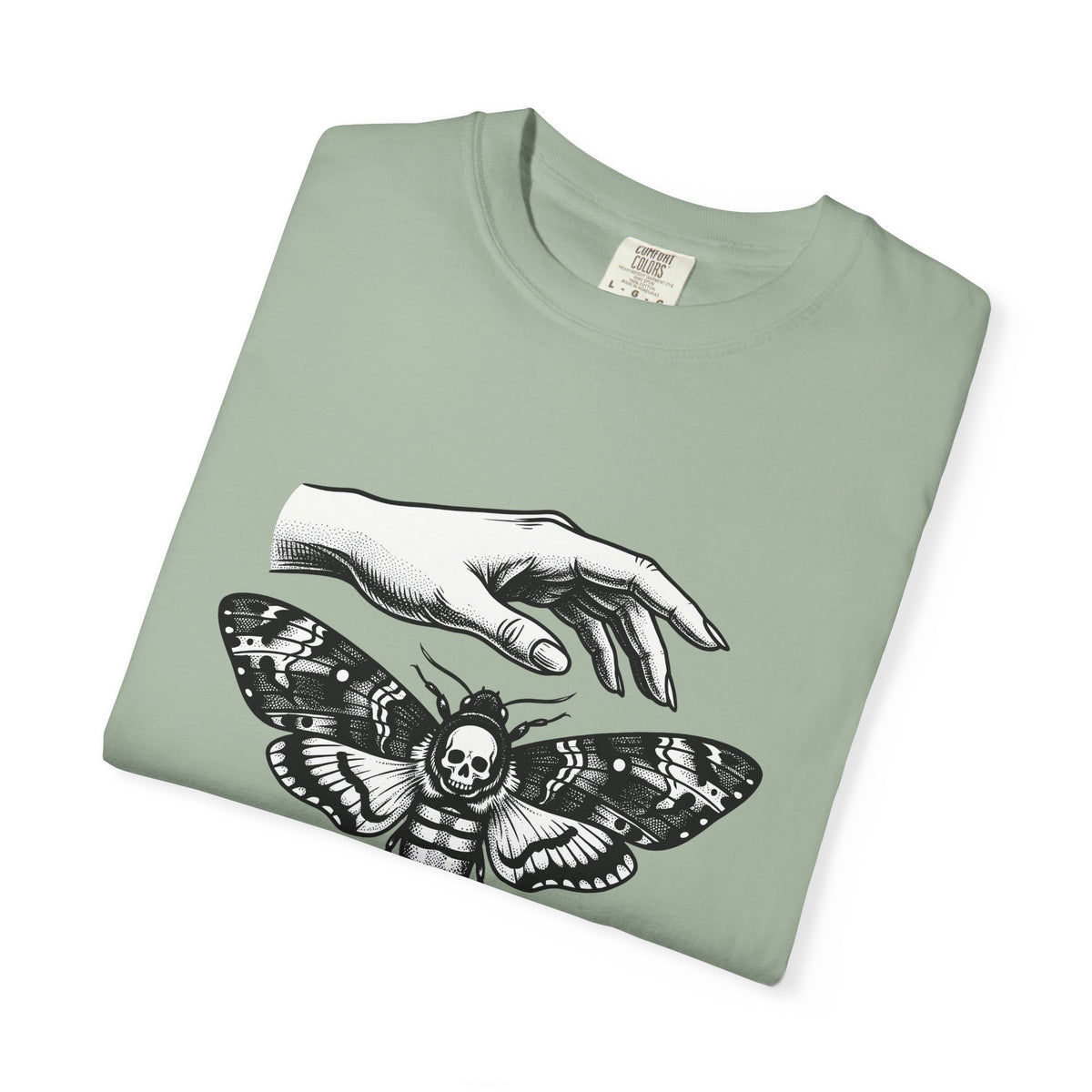 Skeleton Moth T-Shirt Boho Chic Dark Fashion Gift Women Traditional Tattoo T-Shirt Moth T-Shirt Bohemian Fan Sailor T-Shirt Gothic Graphic Antique