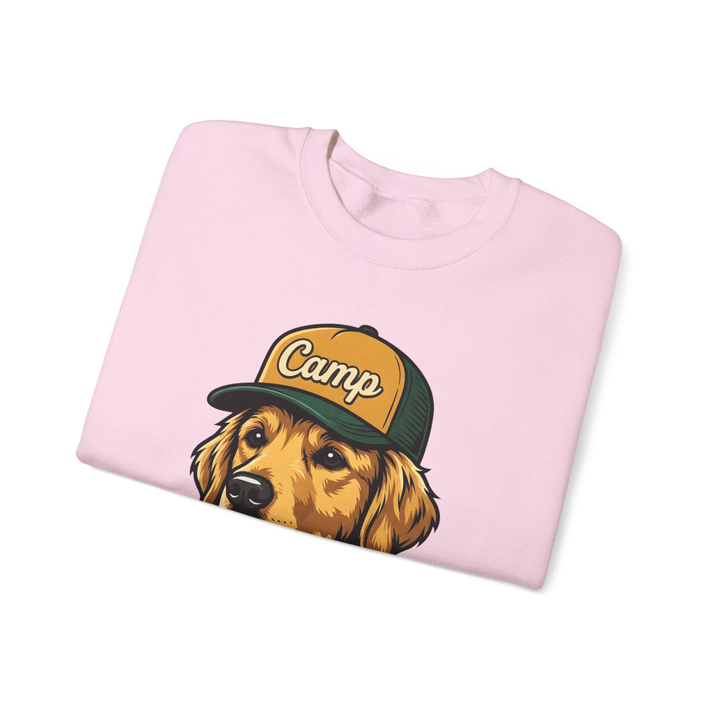 Golden Retriever Sweatshirt Dog Hiking Gift Women Hand Drawn Sweatshirt Retriever Sweatshirt Dog Fan Illustrated Graphic Sweatshirt Classic Cap Sweatshirt