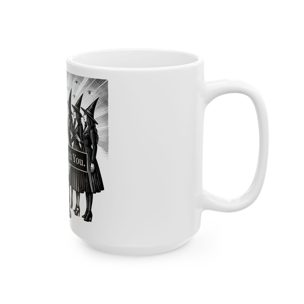 Witches Circle Mug Halloween Supernatural Gift Women Eerie Mug Coven Mug Horror Fan Occult Graphic Mug Classic Fortune Ball Mug