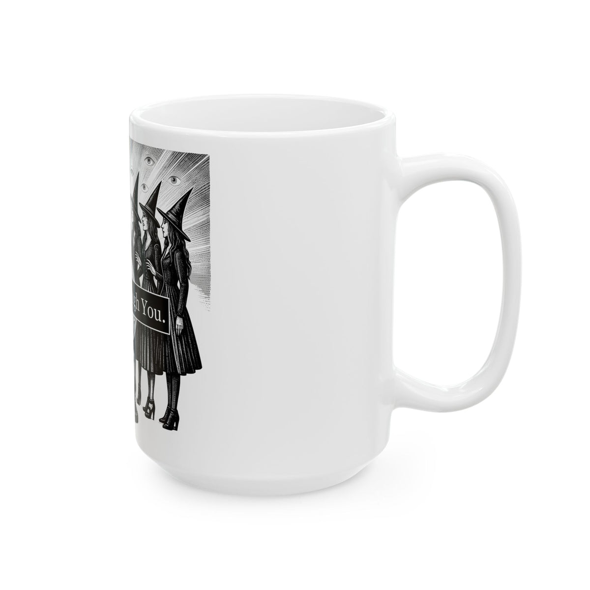 Witches Circle Mug Halloween Supernatural Gift Women Eerie Mug Coven Mug Horror Fan Occult Graphic Mug Classic Fortune Ball Mug