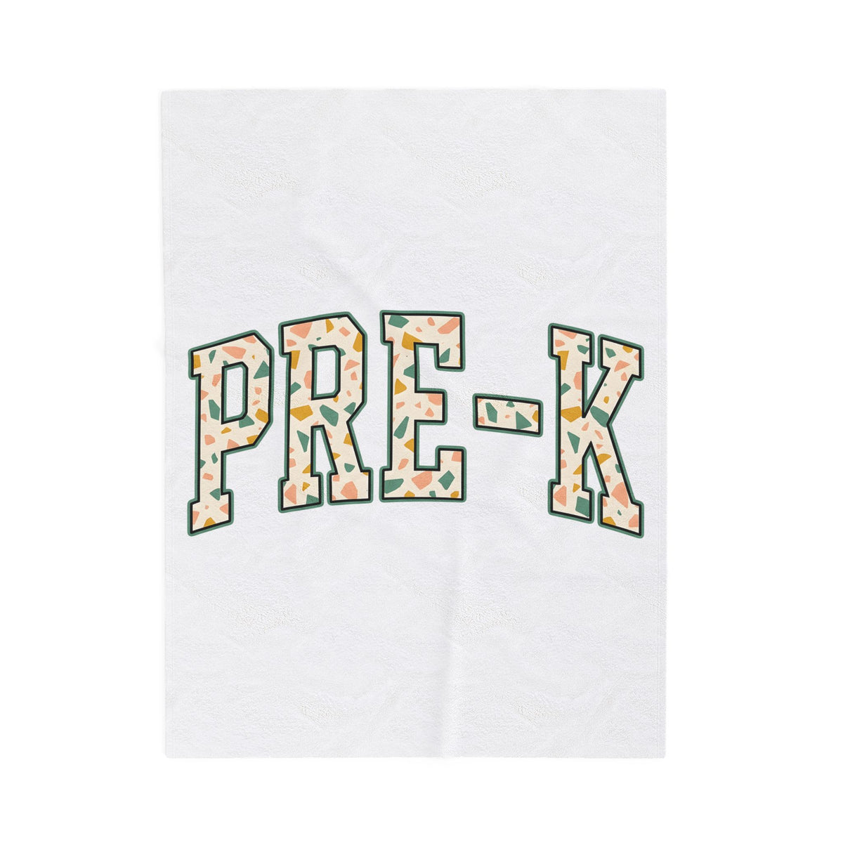 Terrazzo Letters Blanket Teacher Nursery Gift Women Cute Blanket Alphabet Blanket Educator Enthusiast Kawaii Blanket Classroom Graphic Old School